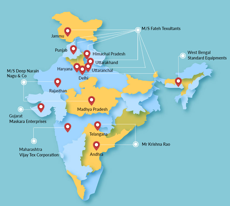 Service Area Map of India